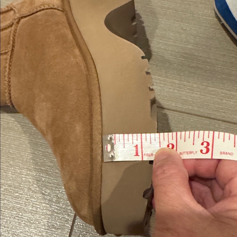 UGG Chestnut Suede Platform Boots - Picture 7 of 10